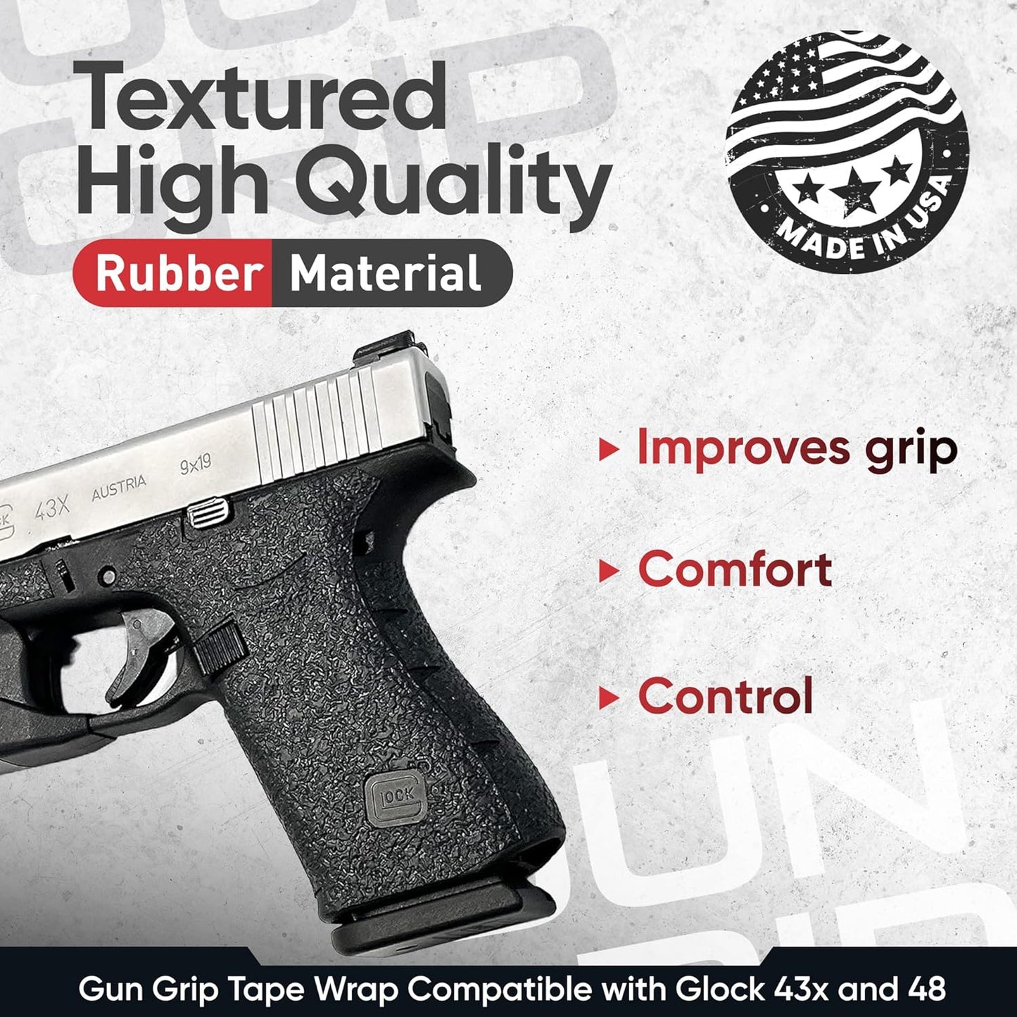 HANDLEITGRIPS Glock 43x ve Glock 48 Uyumlu KABZA KAPLAMA
