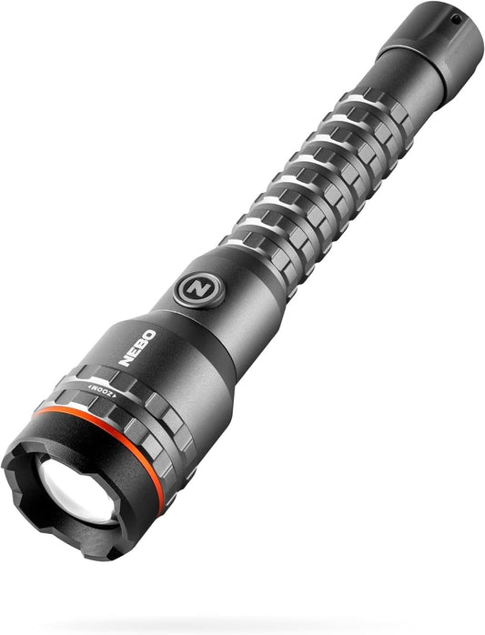 NEBO Davinci 3200L El Feneri | 3200 Lümen, 4 Işık Modu, EDC, Yürüyüş ve Kamp için Şarj Edilebilir Su Geçirmez Işık, Telefonunuzu Şarj Etmek İçin Elde Taşınabilir Güç Bankası, USB Şarj Kablosu Dahil