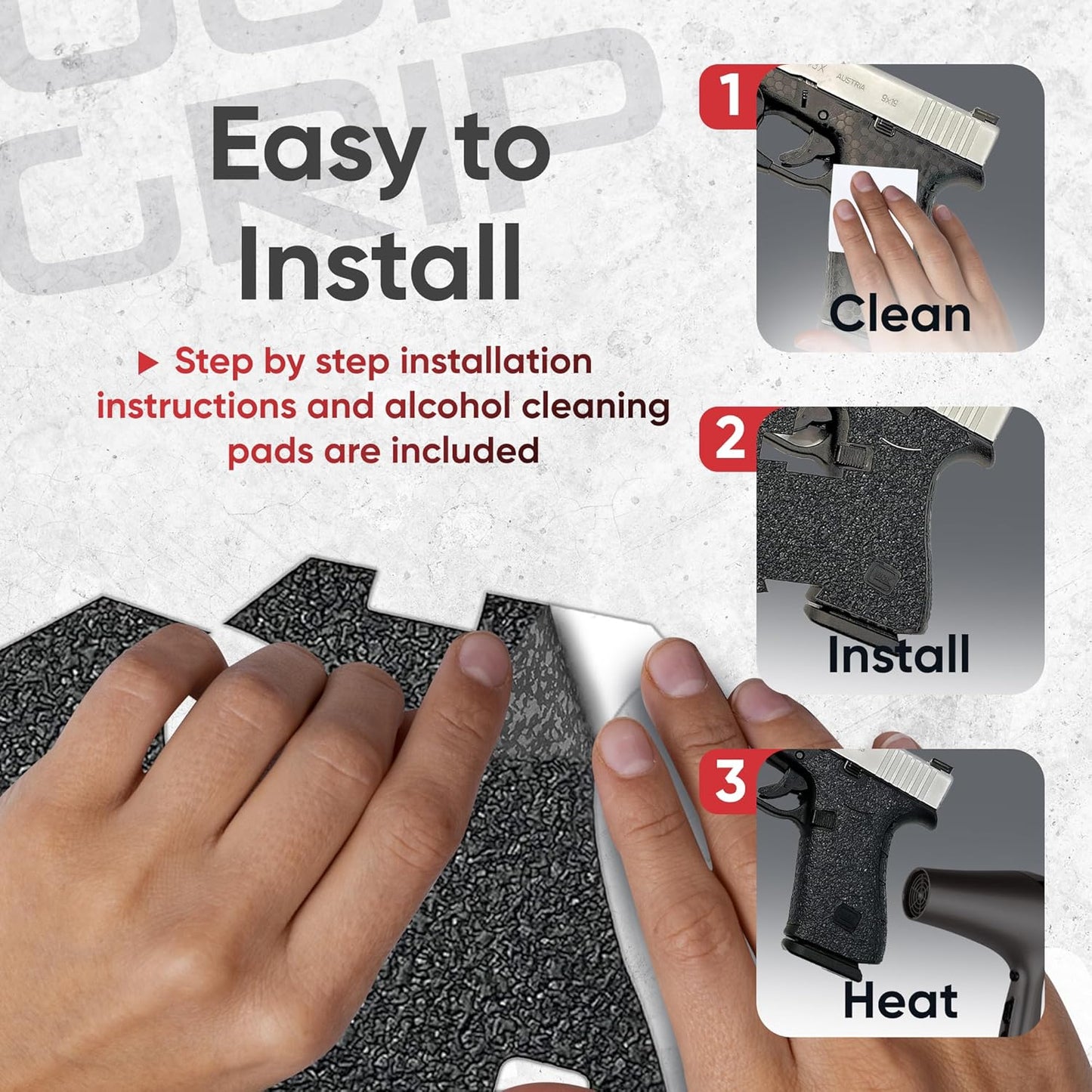 HANDLEITGRIPS Glock 43x ve Glock 48 Uyumlu KABZA KAPLAMA