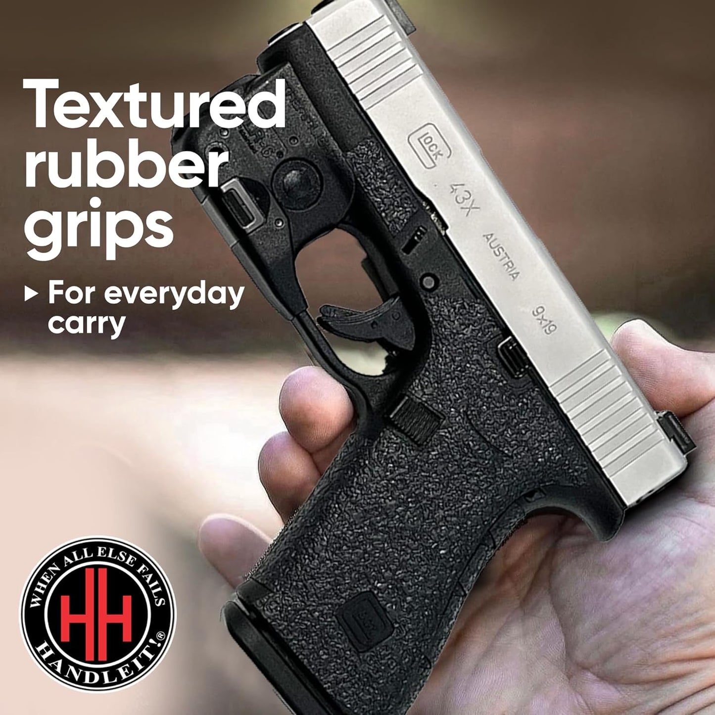 HANDLEITGRIPS Glock 43x ve Glock 48 Uyumlu KABZA KAPLAMA