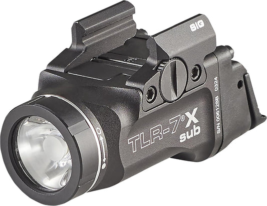 Streamlight 69401 TLR-7 X sub 500 Lümen Taktik Tabanca Feneri. Sadece Sig Sauer P365/X/XL İçin Tasarlanmıştır, XMACRO Kompakt Tabancalar İçin Değil, Montaj Kiti ve Anahtarlarla ( Siyah )