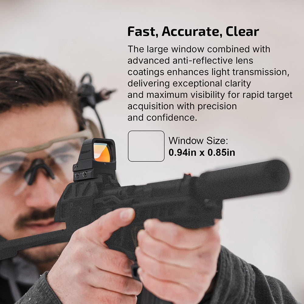 Olight Osight X Open Reflex Sight : Manyetik Şarj Kapağıyla 3 MOA Dot ve 32 MOA Circle Çoklu Retikül Sistemi